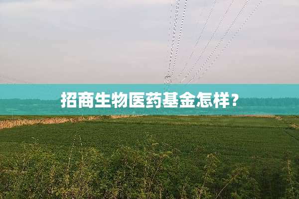 招商生物医药基金怎样？