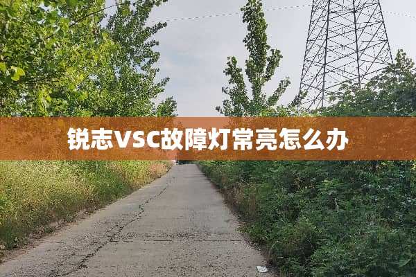 锐志VSC故障灯常亮怎么办