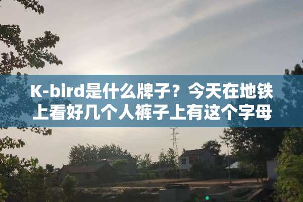 K-bird是什么牌子？今天在地铁上看好几个人裤子上有这个字母？