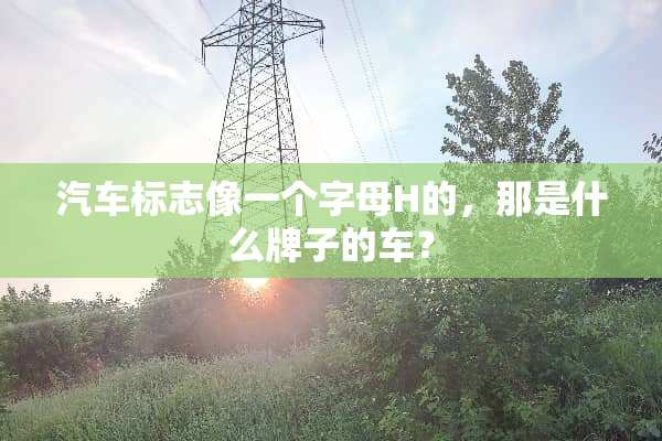 汽车标志像一个字母H的，那是什么牌子的车？