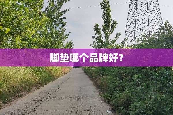 脚垫哪个品牌好？