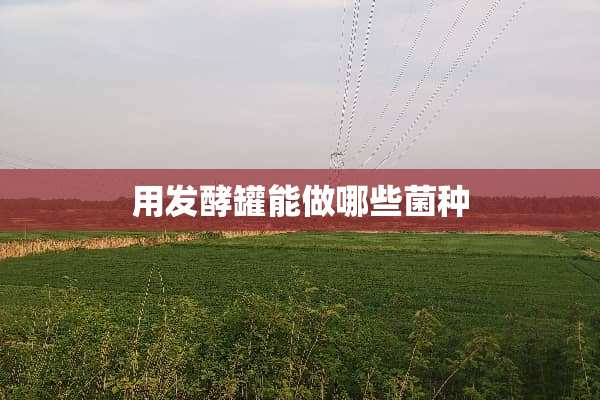 用发酵罐能做哪些菌种