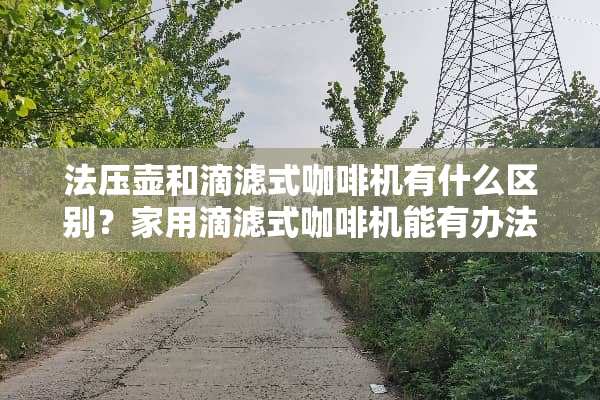 法压壶和滴滤式咖啡机有什么区别？家用滴滤式咖啡机能有办法做拿铁吗？