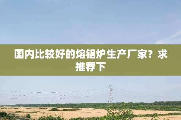 国内比较好的熔铝炉生产厂家？求推荐下