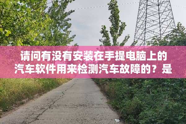 请问有没有安装在手提电脑上的汽车软件用来检测汽车故障的？是什么软件？