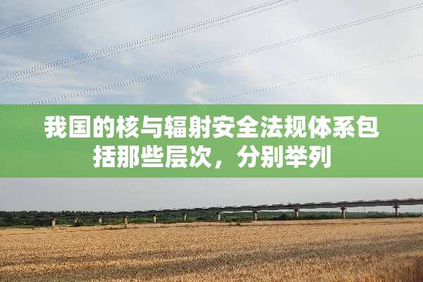 我国的核与辐射安全法规体系包括那些层次，分别举列