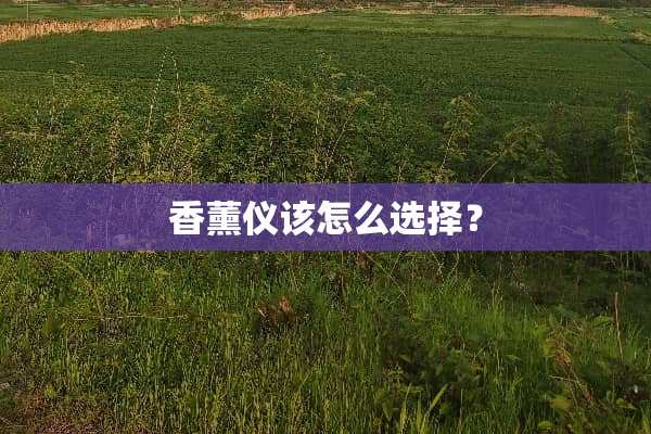 香薰仪该怎么选择？