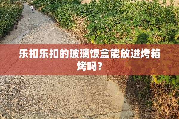 乐扣乐扣的玻璃饭盒能放进烤箱烤吗？