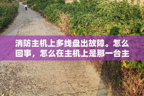 消防主机上多线盘出故障。怎么回事，怎么在主机上是那一台主机多线。