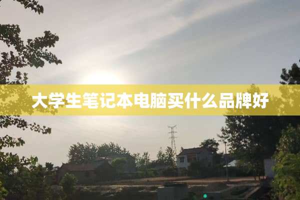 大学生笔记本电脑买什么品牌好