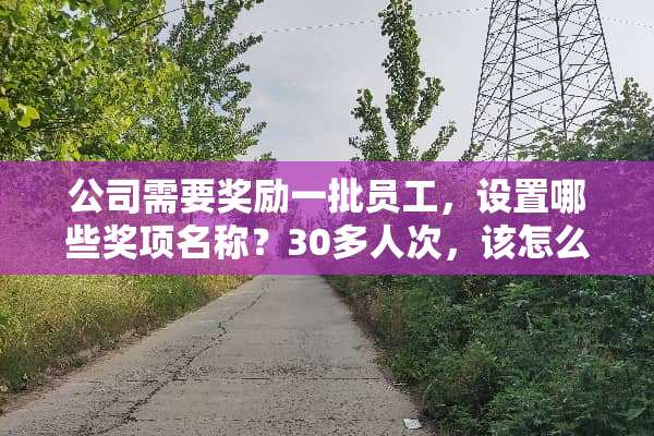 公司需要奖励一批员工，设置哪些奖项名称？30多人次，该怎么安排奖项？