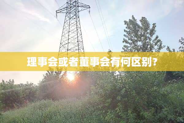 理事会或者董事会有何区别？