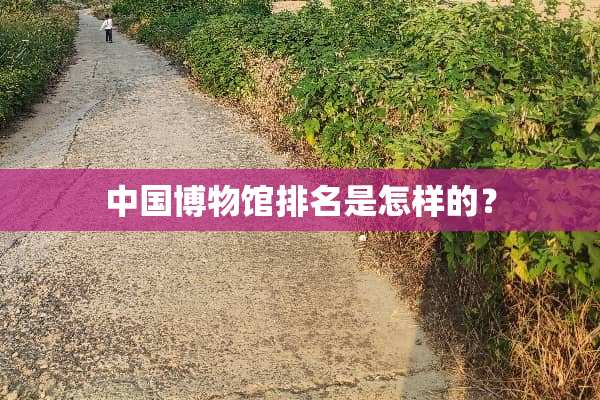 中国博物馆排名是怎样的？