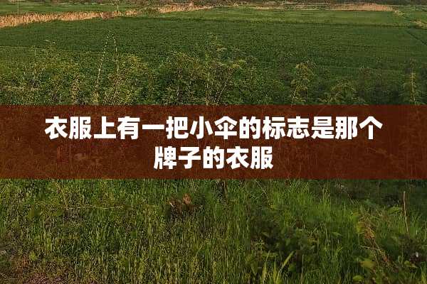 衣服上有一把小伞的标志是那个牌子的衣服