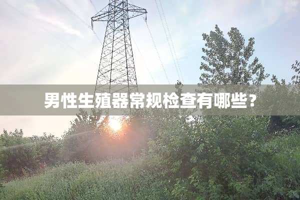 男性***常规检查有哪些？