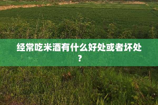 经常吃米酒有什么好处或者坏处？
