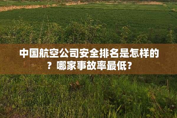 中国航空公司安全排名是怎样的？哪家事故率最低？