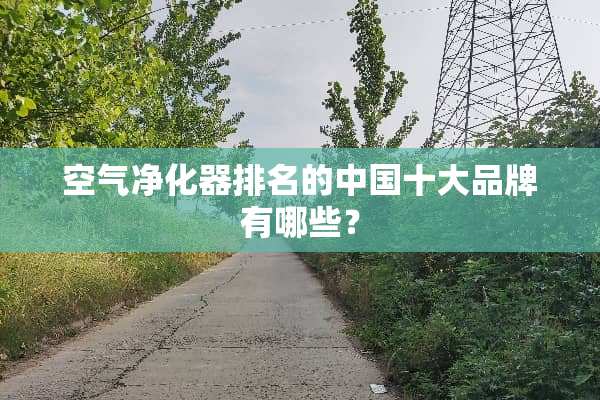 空气净化器排名的中国十大品牌有哪些？