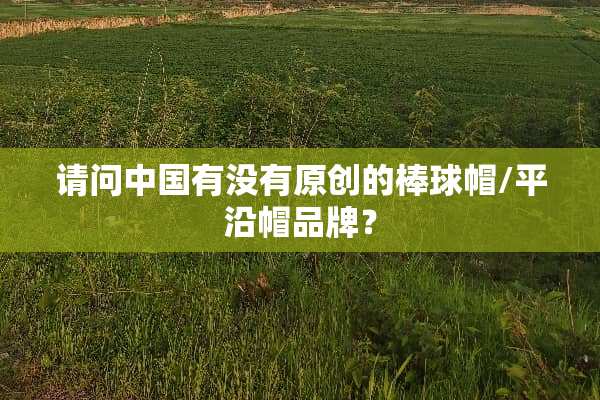 请问中国有没有原创的棒球帽/平沿帽品牌？