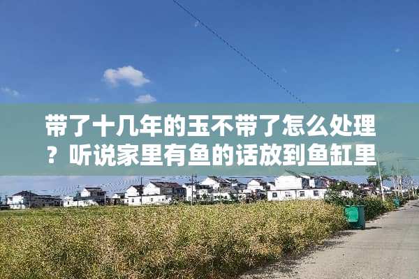 带了十几年的玉不带了怎么处理？听说家里有鱼的话放到鱼缸里有这个说法吗