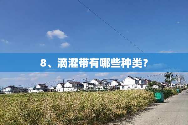 8、滴灌带有哪些种类？