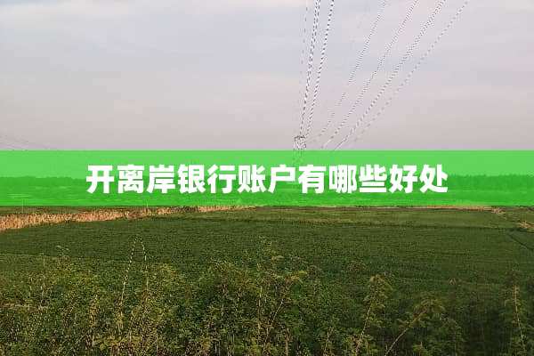 开离岸银行账户有哪些好处