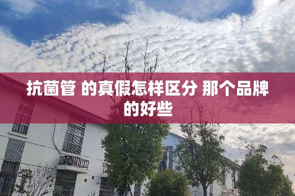 抗菌管 的真假怎样区分 那个品牌的好些