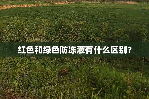 红色和绿色防冻液有什么区别？