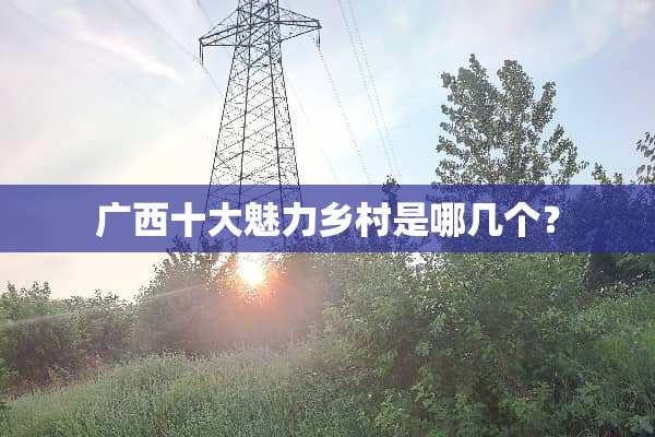 广西十大魅力乡村是哪几个？
