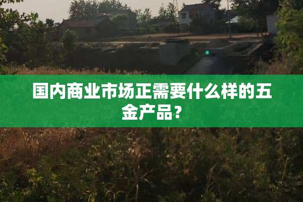 国内商业市场正需要什么样的五金产品？