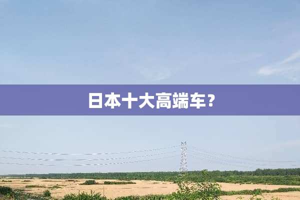 日本十大高端车？