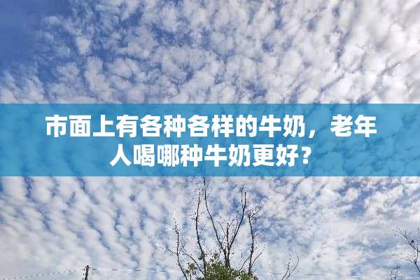 市面上有各种各样的牛奶，老年人喝哪种牛奶更好？