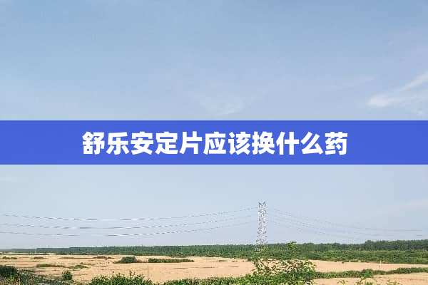 舒乐**片应该换什么药