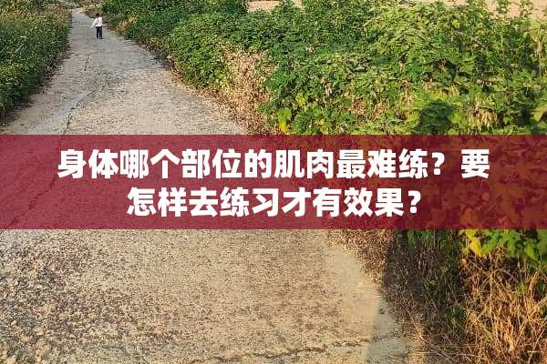身体哪个部位的肌肉最难练？要怎样去练习才有效果？