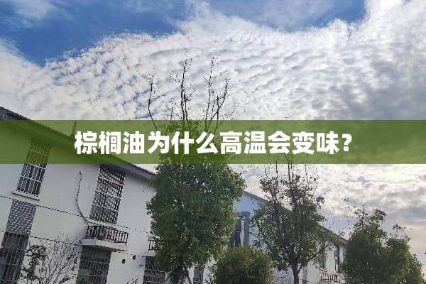 棕榈油为什么高温会变味？