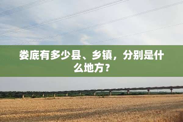 娄底有多少县、乡镇，分别是什么地方？