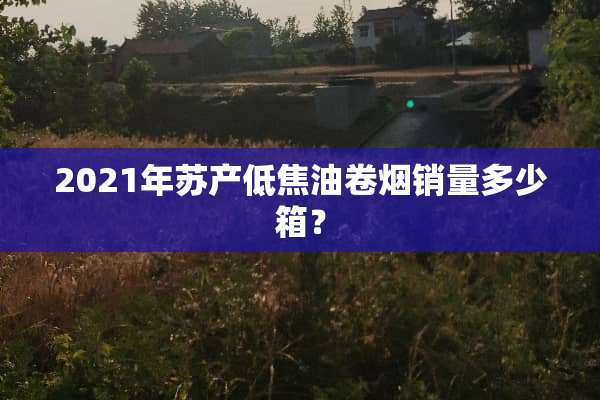 2021年苏产低焦油卷烟销量多少箱？