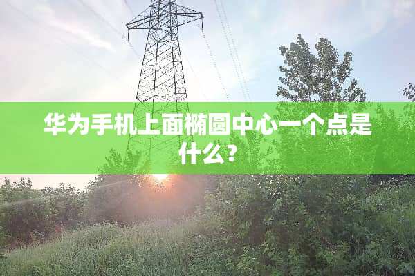 华为手机上面椭圆中心一个点是什么？