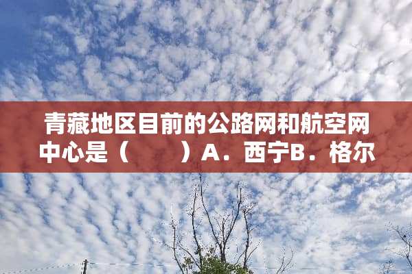 青藏地区目前的公路网和航空网中心是（　　）A．西宁B．格尔木C．拉萨D．那