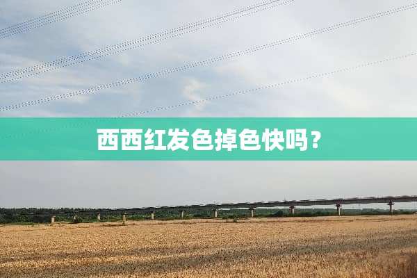 西西红发色掉色快吗？