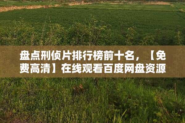 盘点刑侦片排行榜前十名，【免费高清】在线观看百度网盘资源