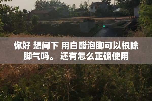 你好 想问下 用白醋泡脚可以根除脚气吗。 还有怎么正确使用