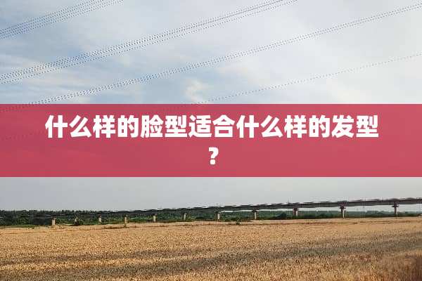 什么样的脸型适合什么样的发型？