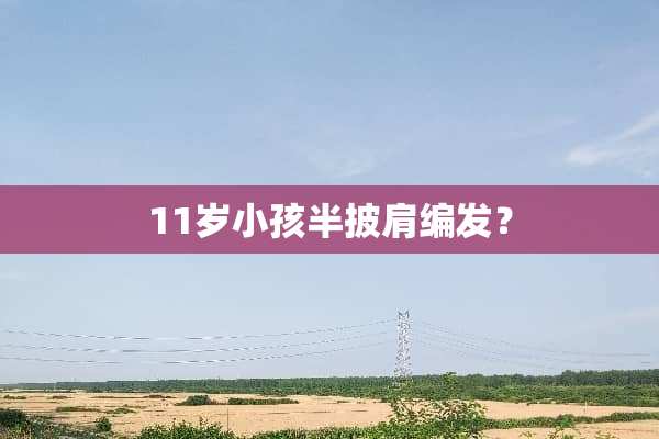 11岁小孩半披肩编发？