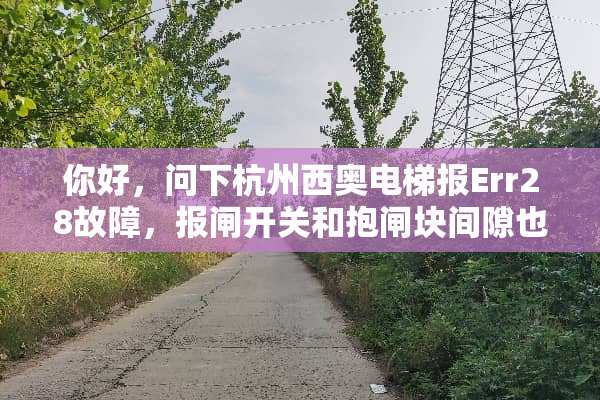 你好，问下杭州西奥电梯报Err28故障，报闸开关和抱闸块间隙也调过了。还是不行？