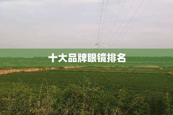 十大品牌眼镜排名
