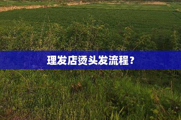 理发店烫头发流程？