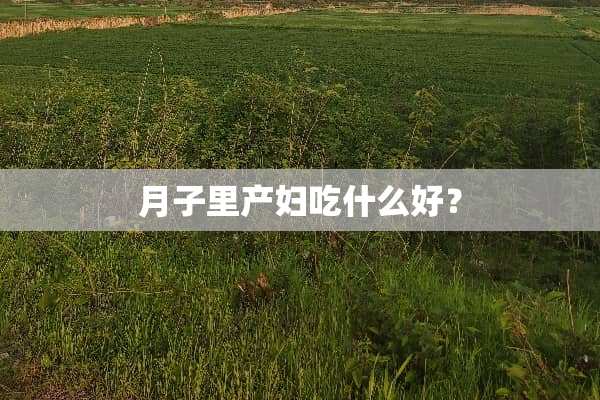 月子里产妇吃什么好？