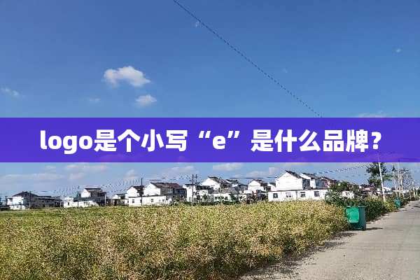 logo是个小写“e”是什么品牌？