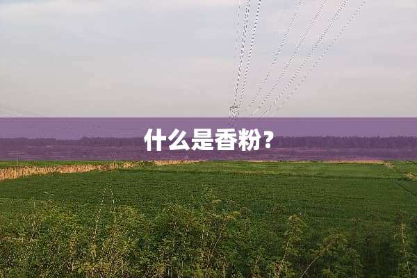 什么是香粉？
